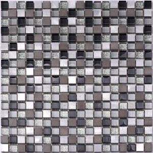 Backsplash кухни мозаики закаленного стекла блестки