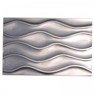 30 * 60 волновых металлических / металлических мозаичных плиток для Backsplash