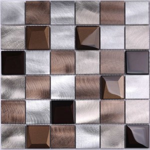 2018Alu mix bevel Glass 12x12мозаичная плитка для ванной
